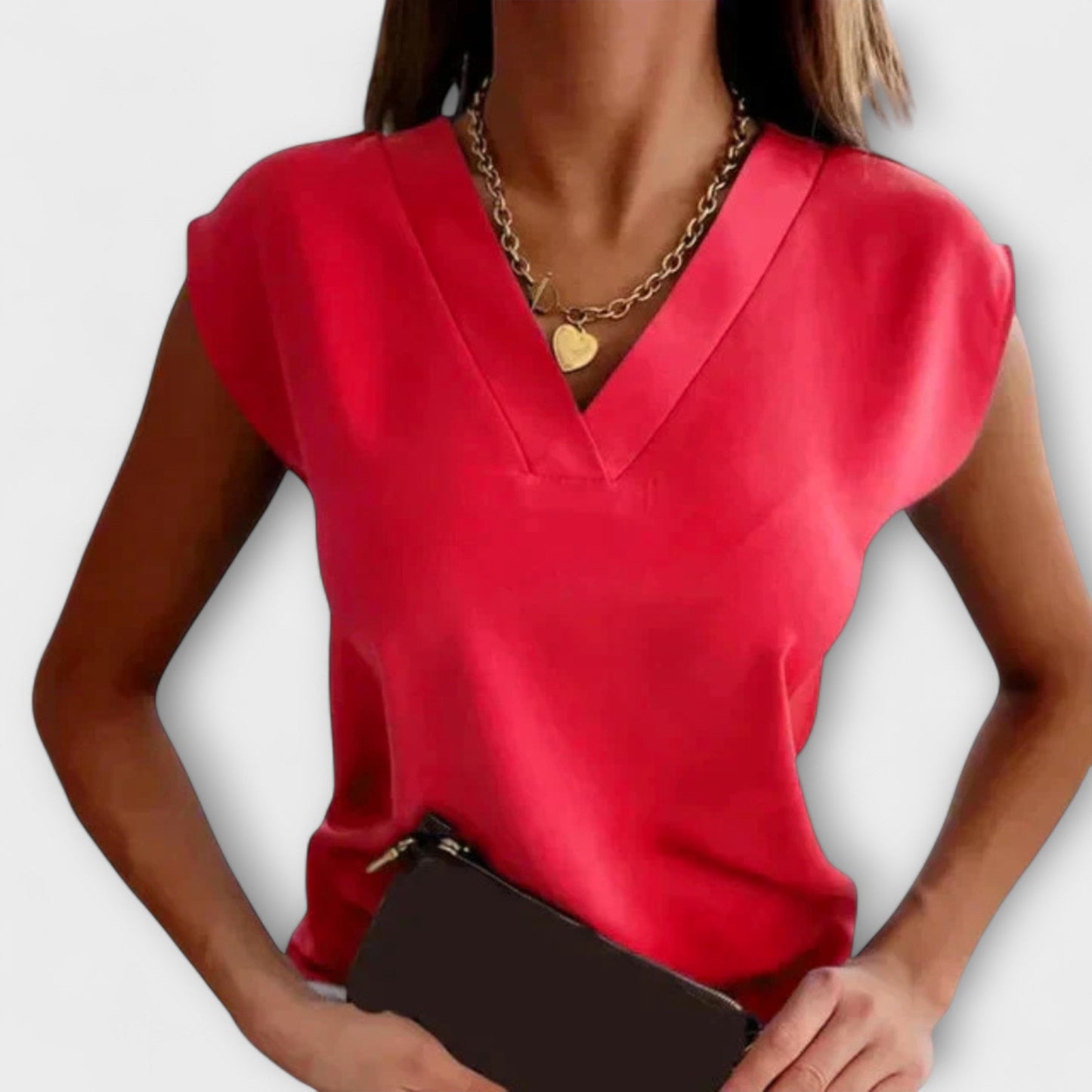 Emelie – V-ringad topp med somrig elegans