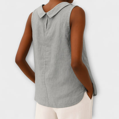 Elyra – Tidlös ärmlös topp med feminin elegans